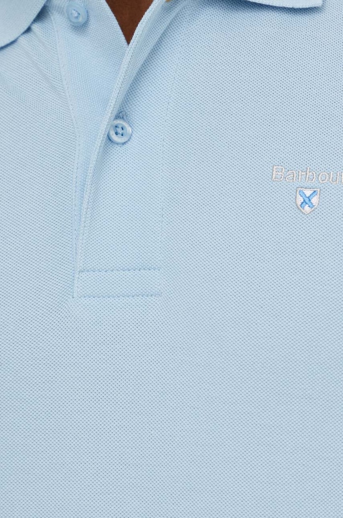 Barbour ESSENTIALS поло бавовняне чоловіче блакитний MML0358