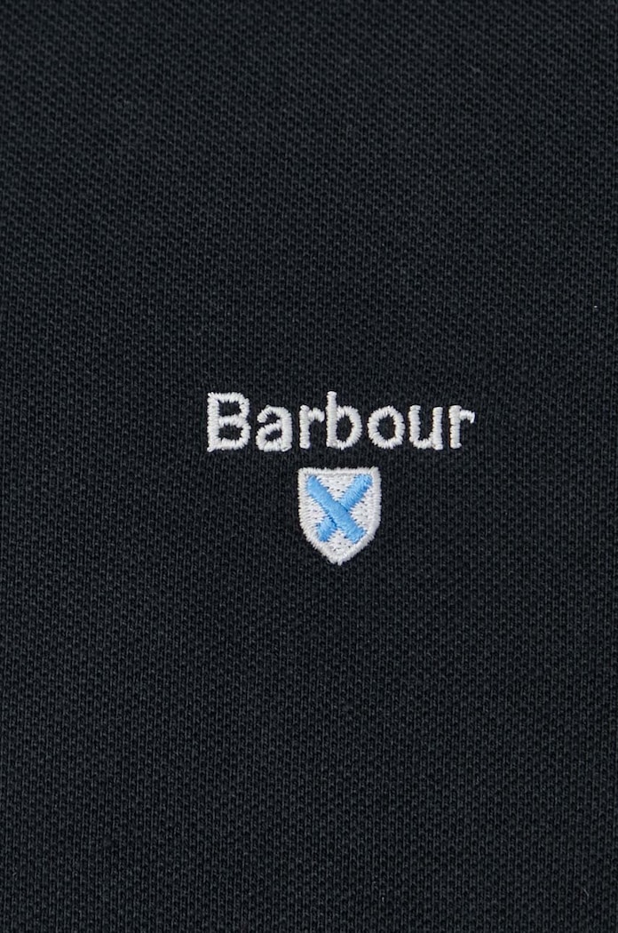 Barbour ESSENTIALS πόλο βαμβακερό ανδρικό MML0358 μαύρο