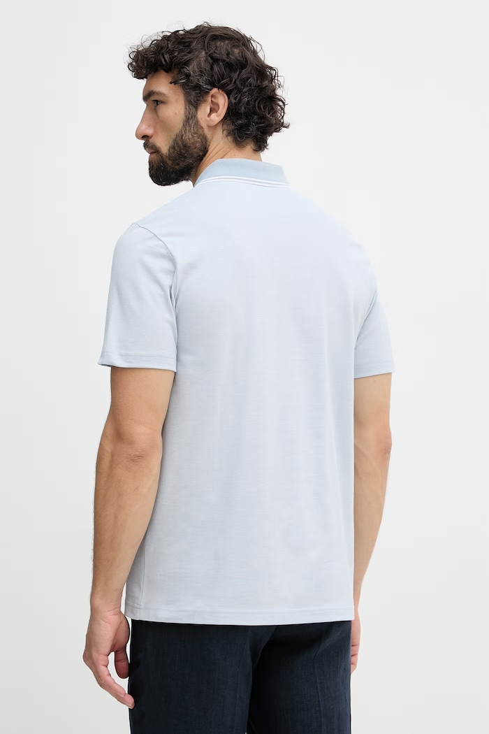 Oblečenie BOSS Orange polo tričko pánske bavlnené PeoxfordNew 50507814 modrá