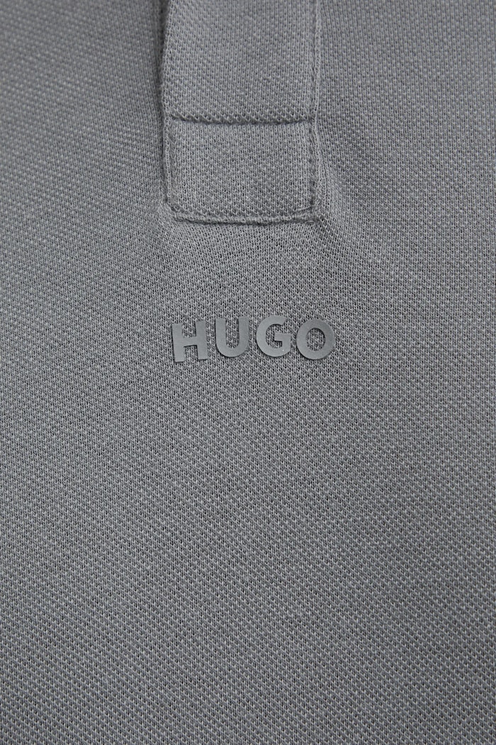 HUGO polo in cotone 50493206 grigio