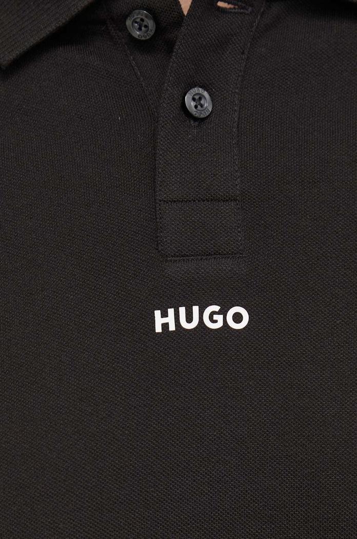 Odzież HUGO polo bawełniane 50493206 czarny