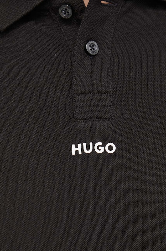 Odzież HUGO polo bawełniane 50493206 czarny