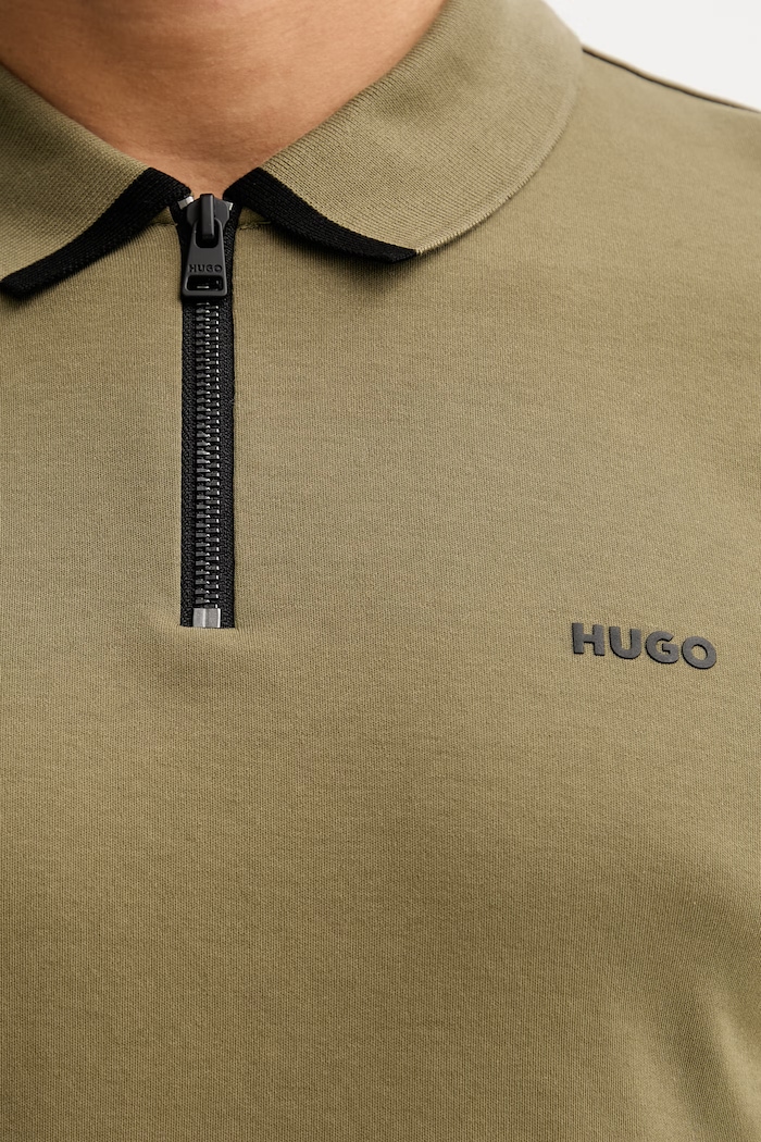 HUGO polo tričko pánske bavlnené Dalomino 50511721 zelená