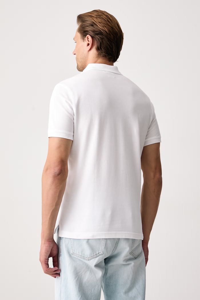 United Colors of Benetton Polo męskie bawełniane 3089J3179 biały AA00
