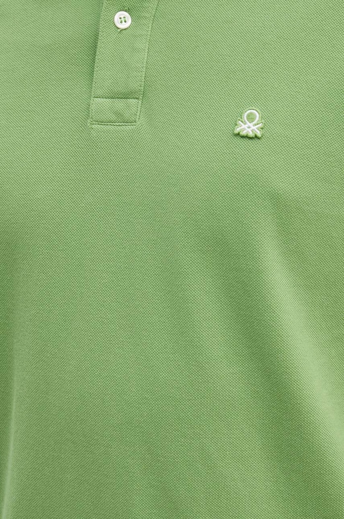 United Colors of Benetton polo bawełniane 3089J3179 zielony