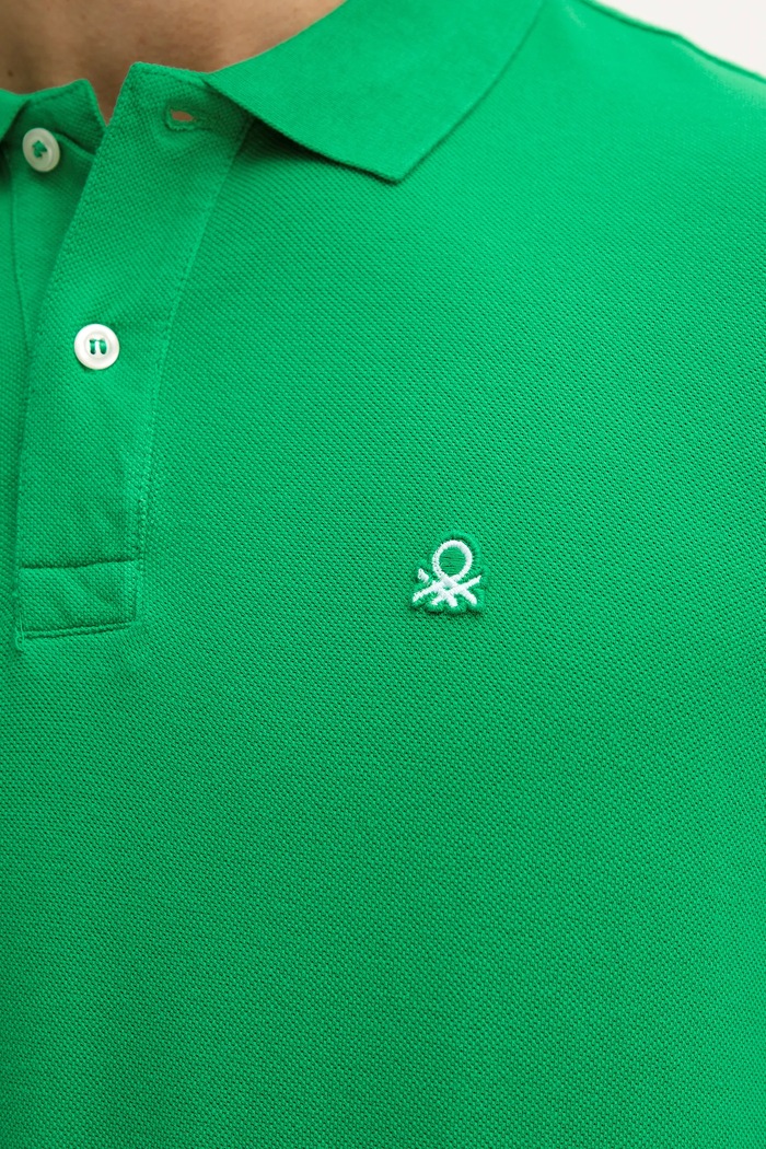 Bavlnené polo tričko United Colors of Benetton 3089J3179 zelená