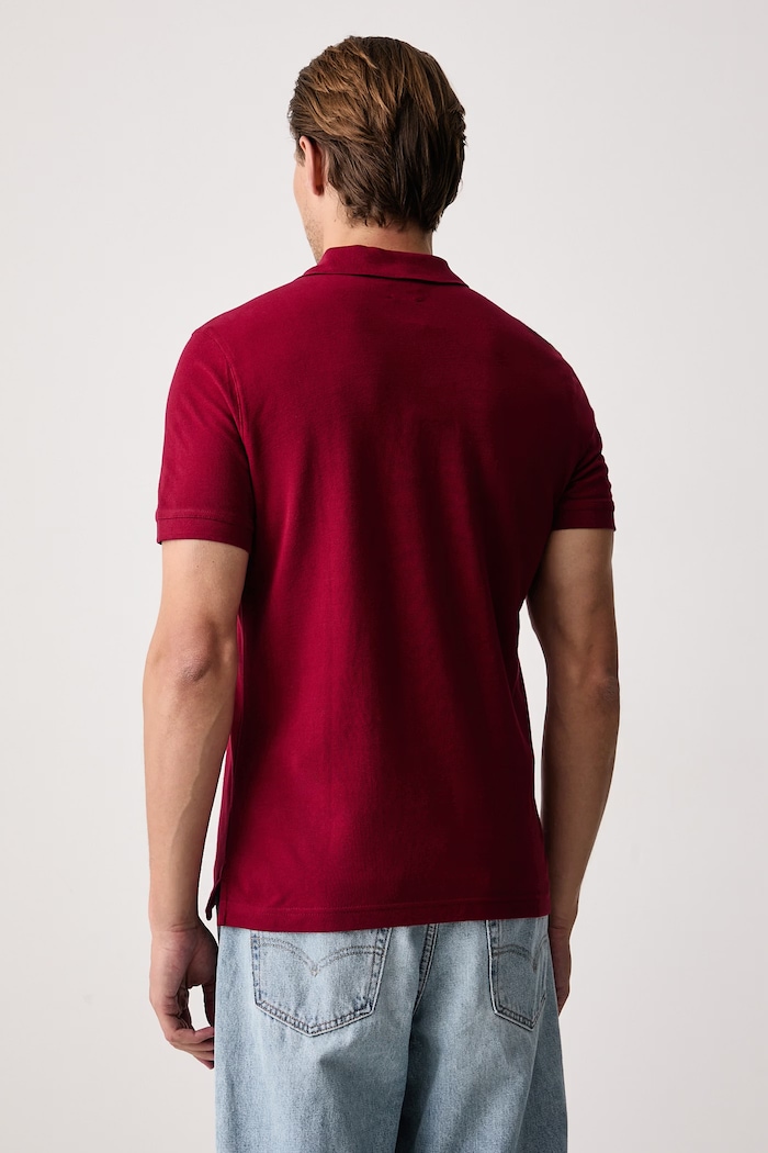 United Colors of Benetton Polo majica moška bombažna 3089J3179 bordo AA00
