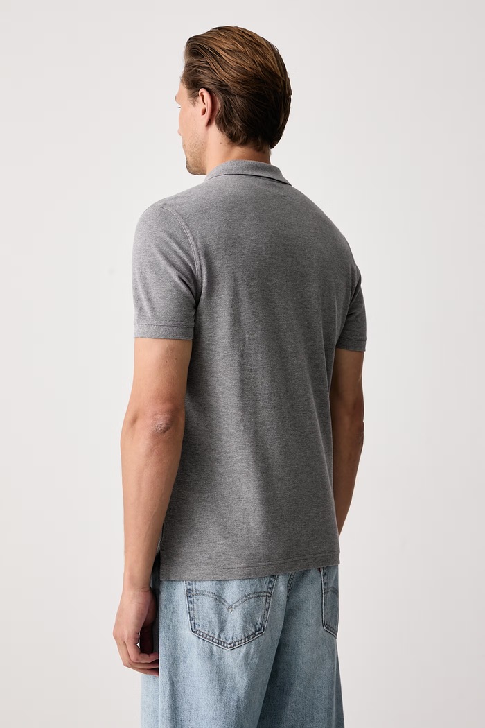 United Colors of Benetton Polo męskie bawełniane 3089J3179 szary AA00