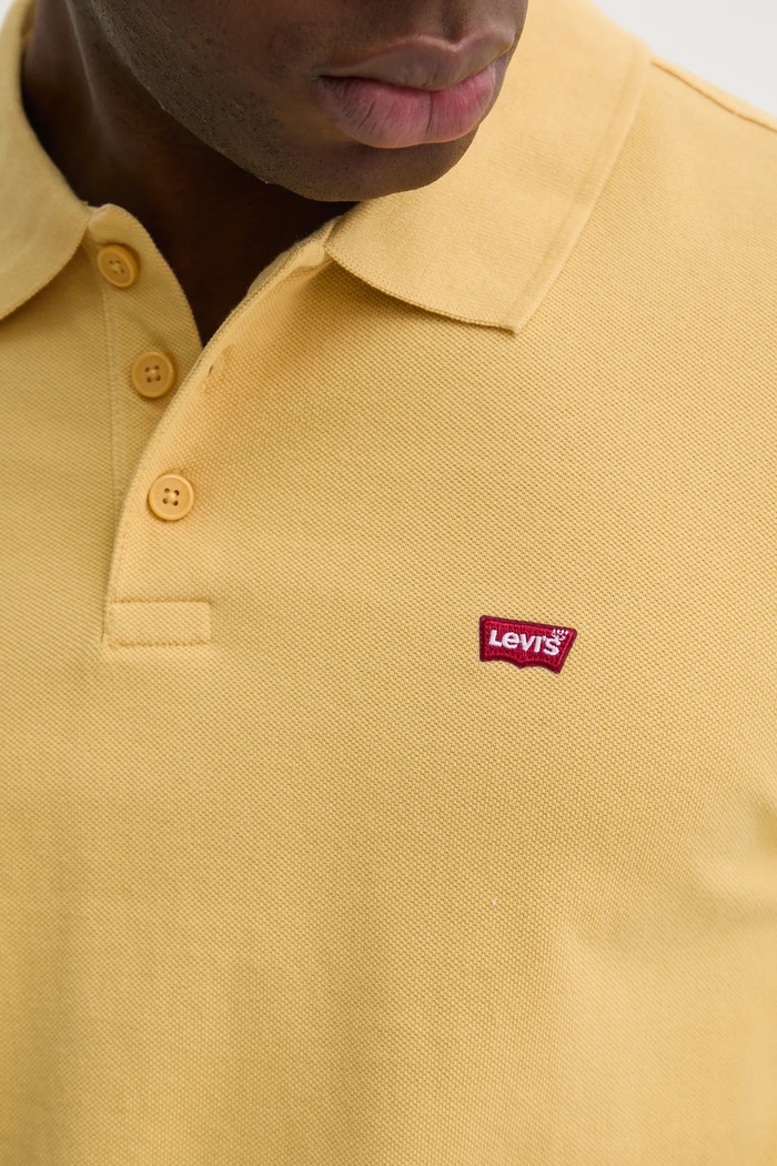 Bavlněné polo tričko Levi's 35883 žlutá
