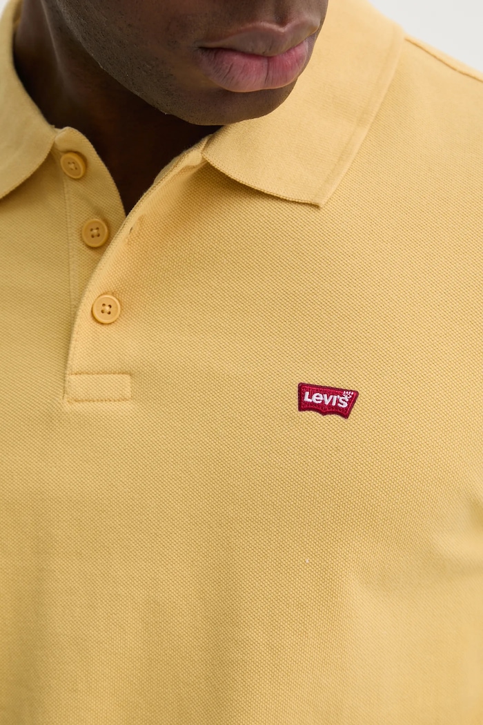 Bavlněné polo tričko Levi's 35883 žlutá