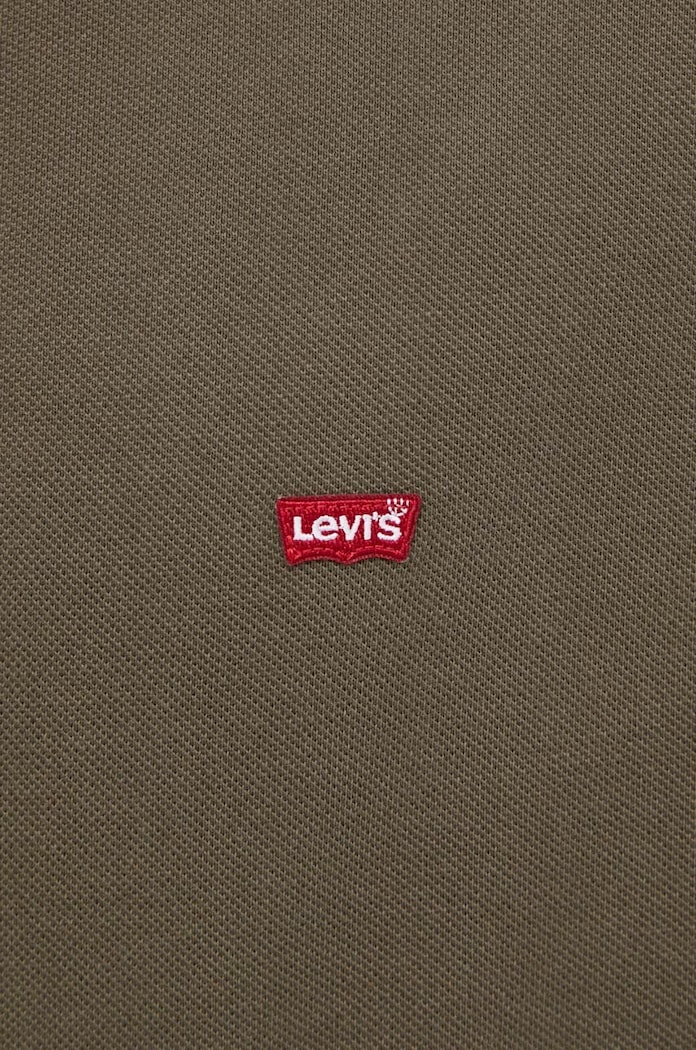 Bavlnené polo tričko Levi's zelená 35883