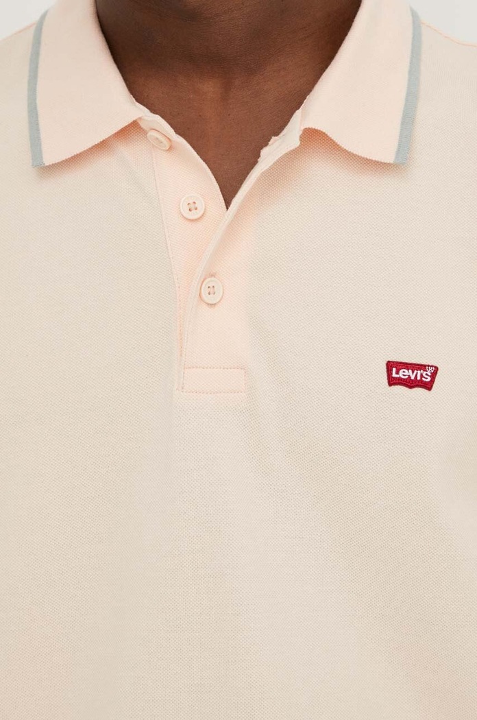 Bavlněné polo tričko Levi's Levi's oranžová 35883