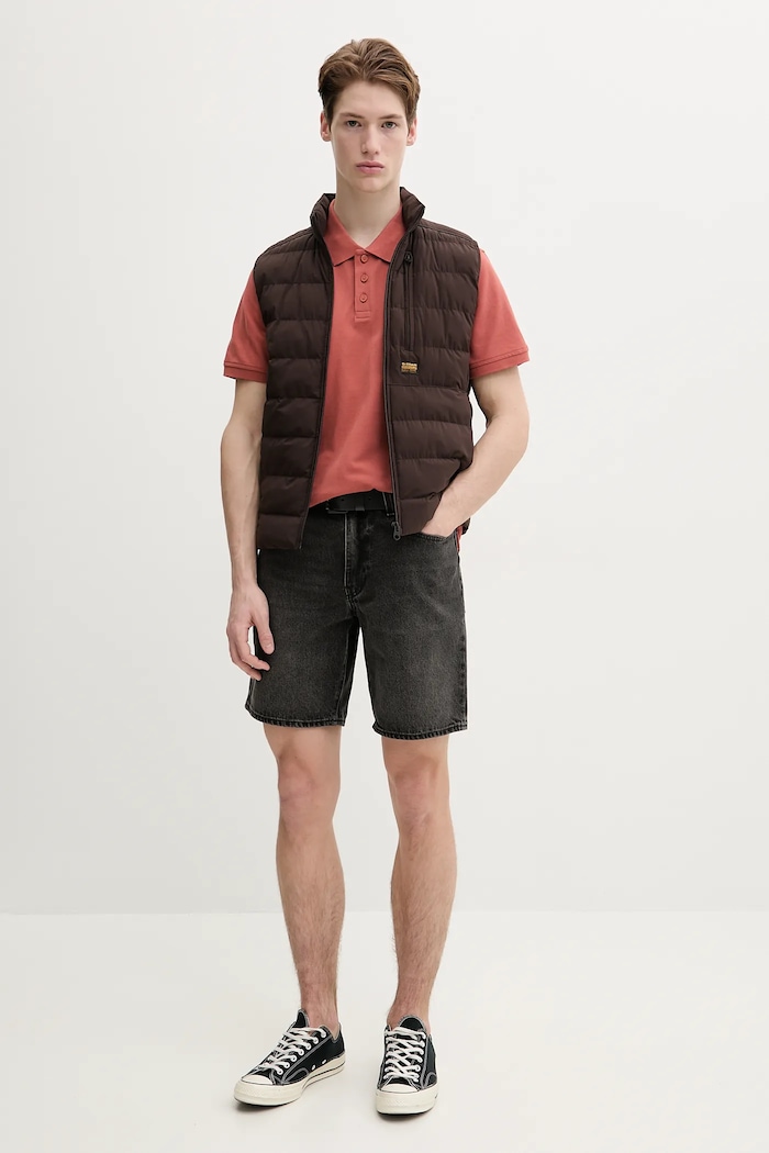 Bavlněné polo tričko Levi's 35883 oranžová SS25