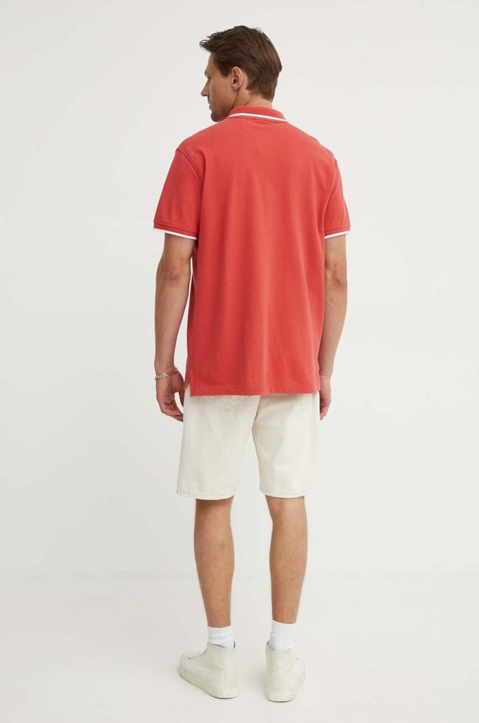 Ρούχα Βαμβακερό μπλουζάκι πόλο Levi's 35883 κόκκινο