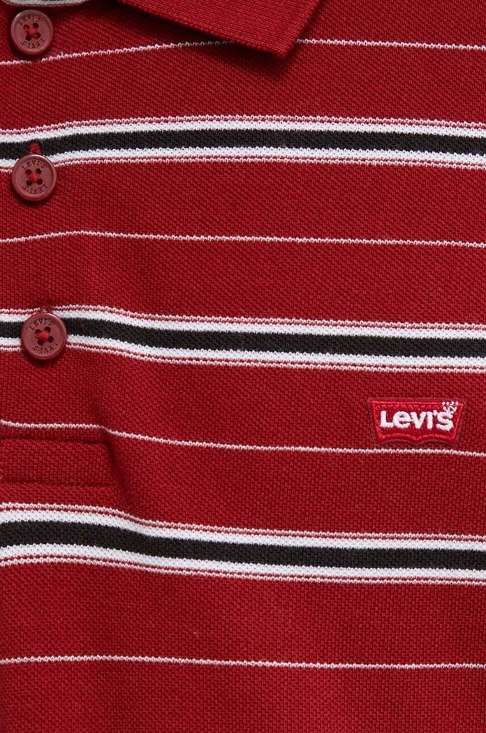 Bombažen polo Levi's 35883 bordo