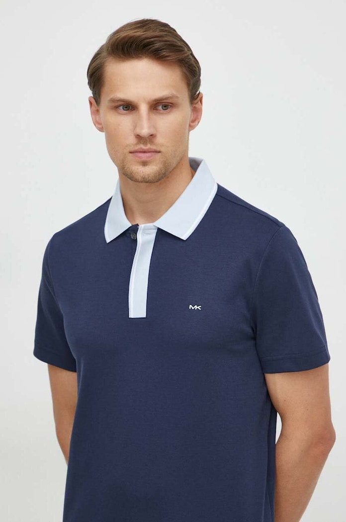 Polo tričko Michael Kors tmavomodrá CS451ZVEF5
