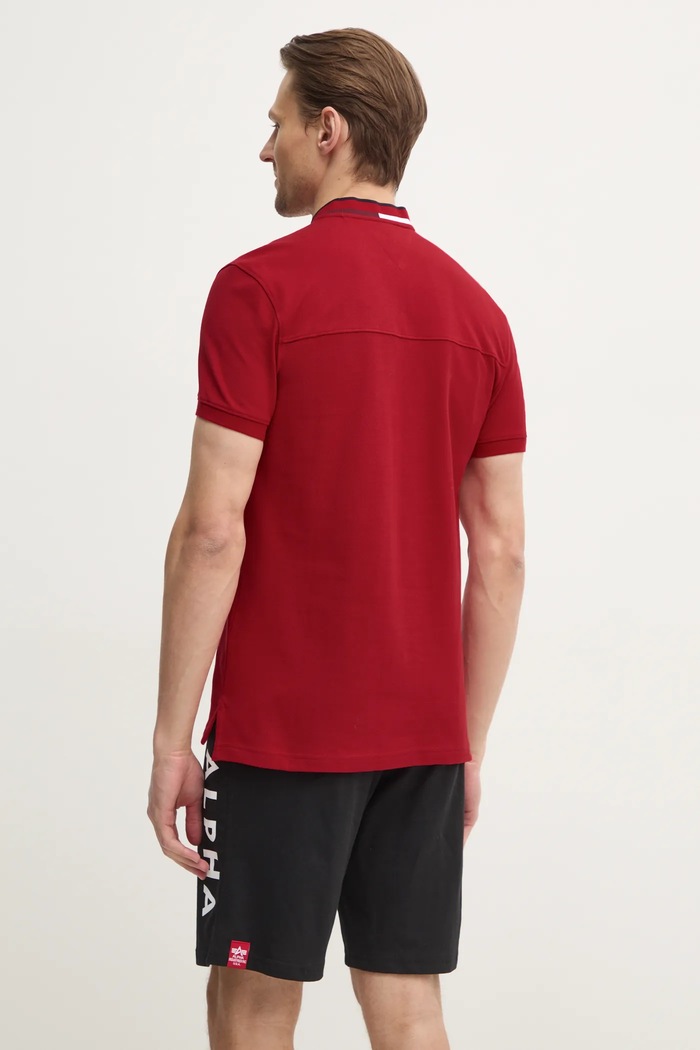 Odzież Tommy Hilfiger polo MW0MW34752 czerwony