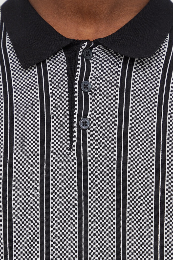 Drykorn polo bawełniane TRITON 48538.425115 czarny