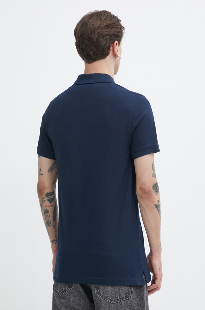Odzież Tommy Jeans Polo bawełniane DM0DM18927 granatowy