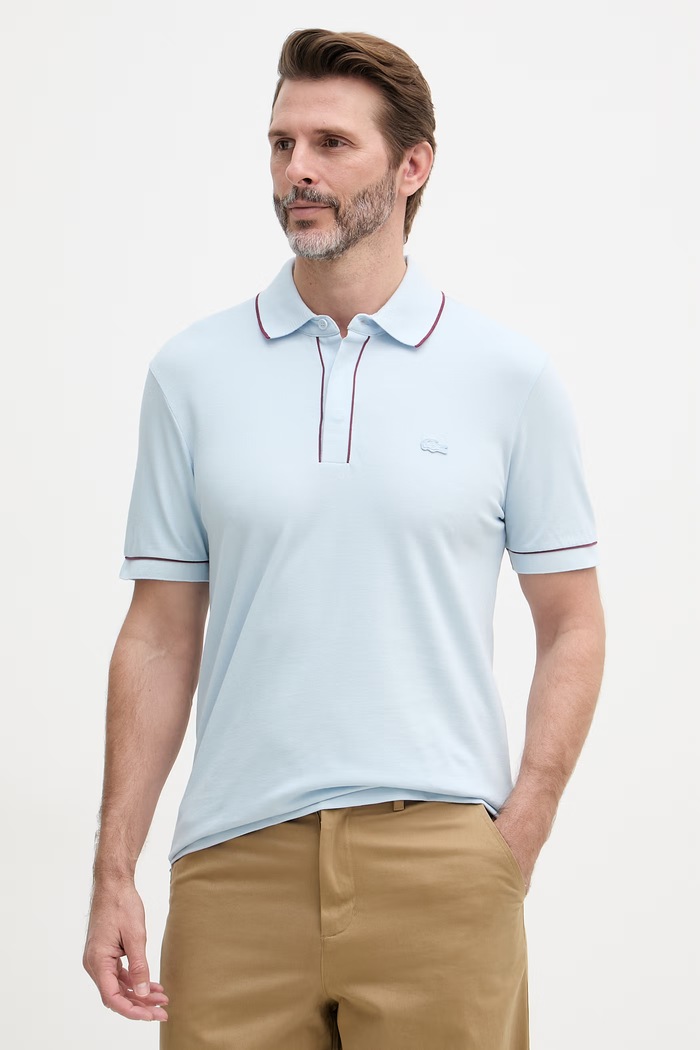 Lacoste muški polo od pamuka s elastanom plava PH8184