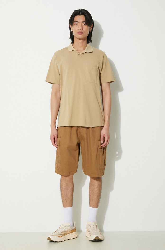 Universal Works polo de bumbac Vacation Polo 30603.SUMMER.OAK bej SS24