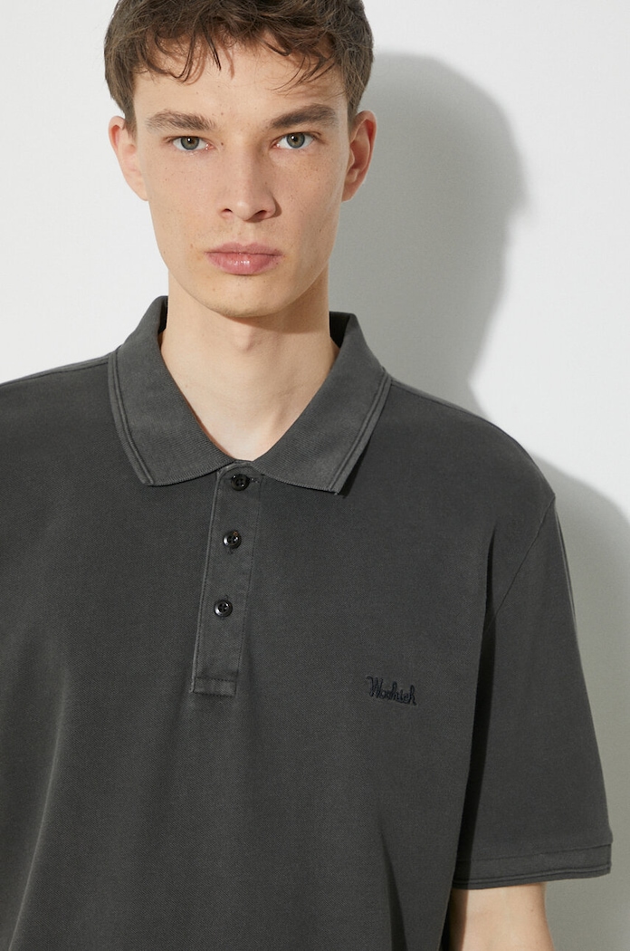 Polo tričko Woolrich Mackinack Polo CFWOPO0065MRUT1483 šedá