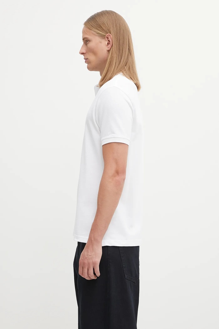 Barbour polo in cotone da uomo MML0012 bianco AA00