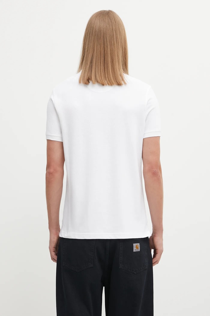 Abbigliamento Barbour polo in cotone da uomo MML0012 bianco