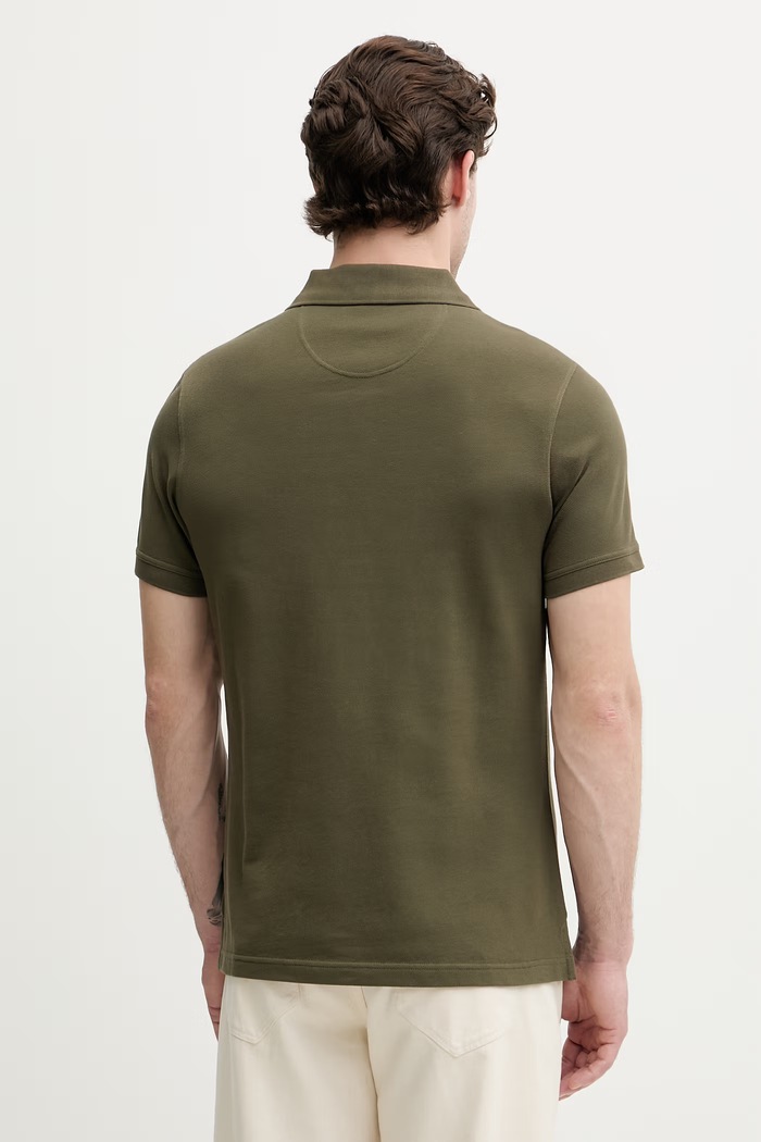 Odzież Barbour polo męskie bawełniane MML0012 zielony