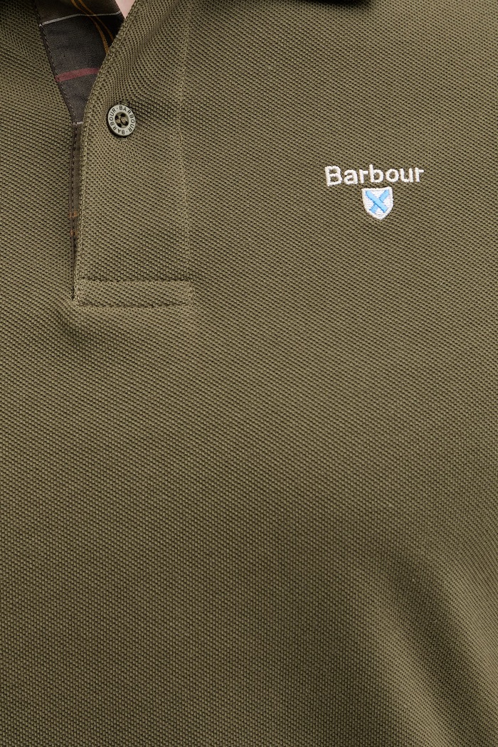 Barbour polo męskie bawełniane MML0012 zielony