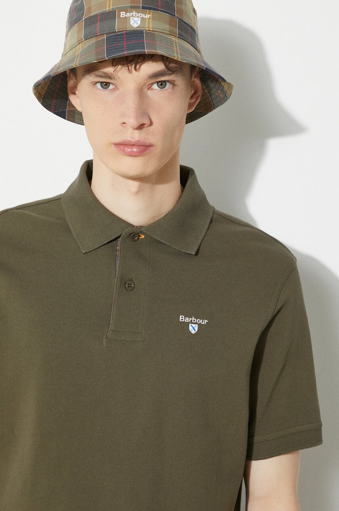 Barbour polo in cotone da uomo MML0012 verde