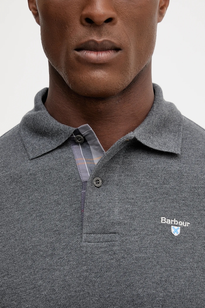 Barbour polo tričko pánske bavlnené MML0012 sivá