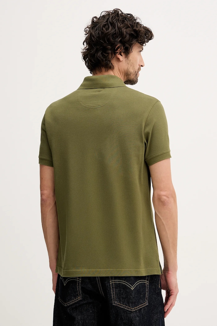 Oblečenie Barbour polo tričko pánske bavlnené MML0012 zelená
