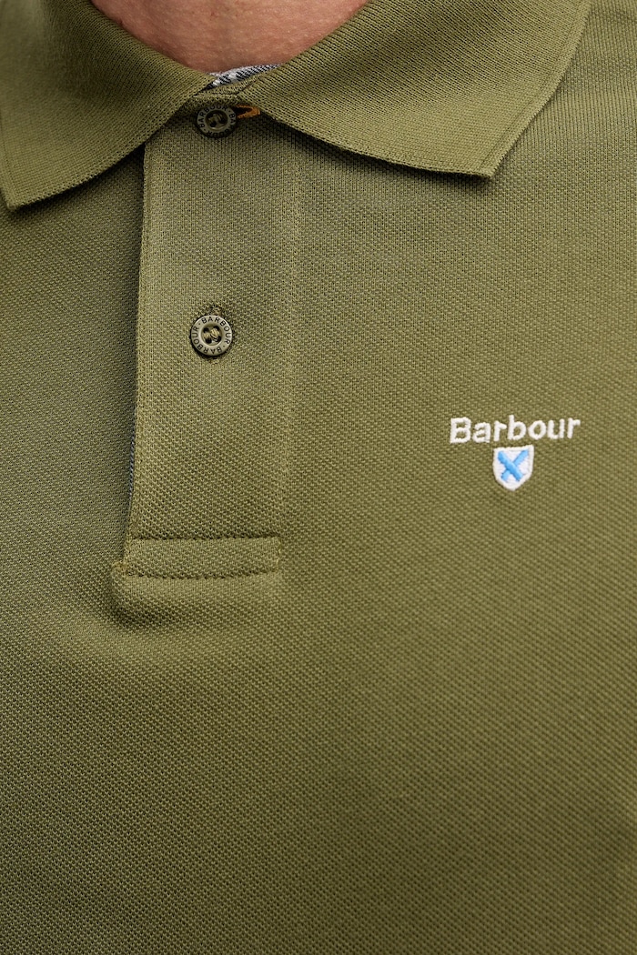 Barbour polo tričko pánske bavlnené MML0012 zelená