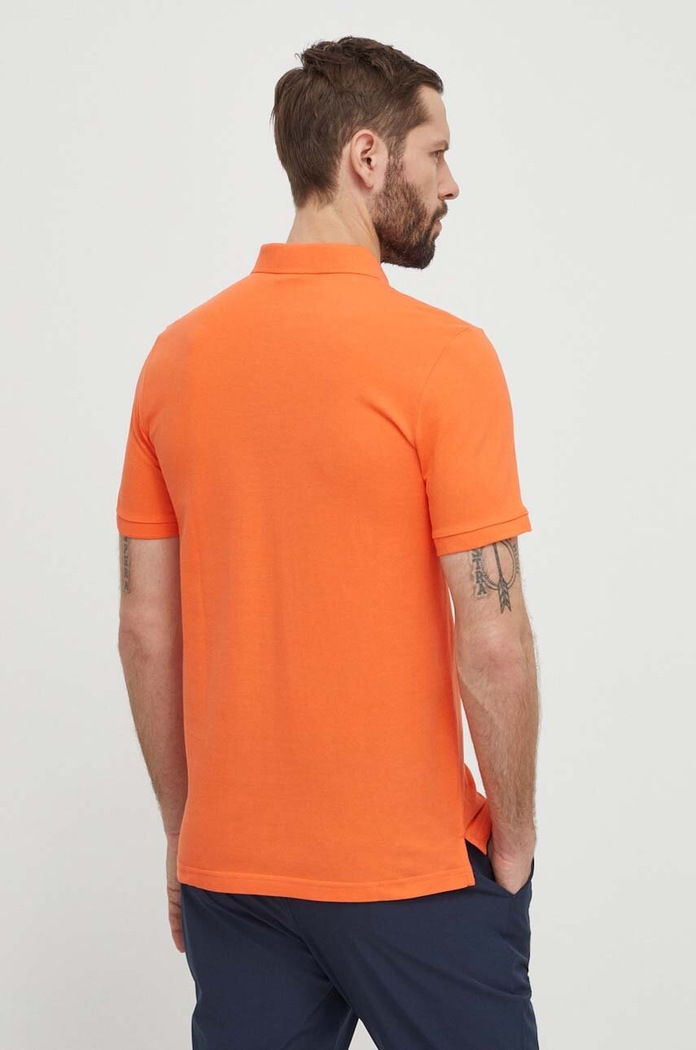 Oblečenie Bavlnené polo tričko Peak Performance G79486 oranžová
