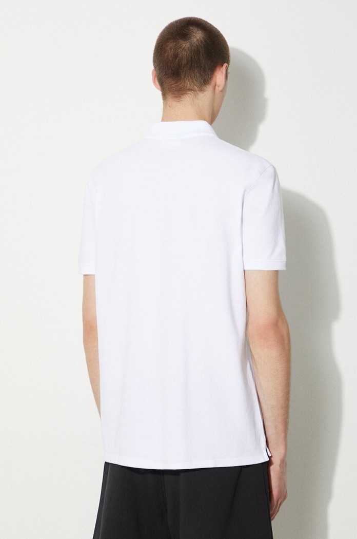 Clothing Maison Kitsuné Cotton polo shirt Fox Head Patch Regular Polo LM00208KJ7002 white