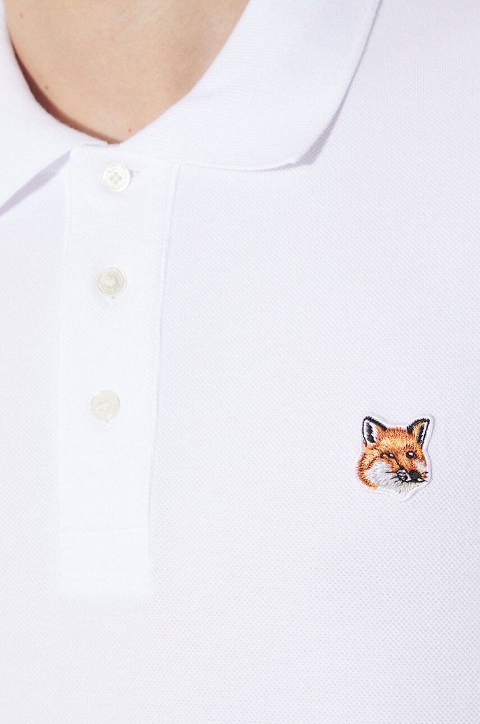 Maison Kitsuné Cotton polo shirt Fox Head Patch Regular Polo LM00208KJ7002