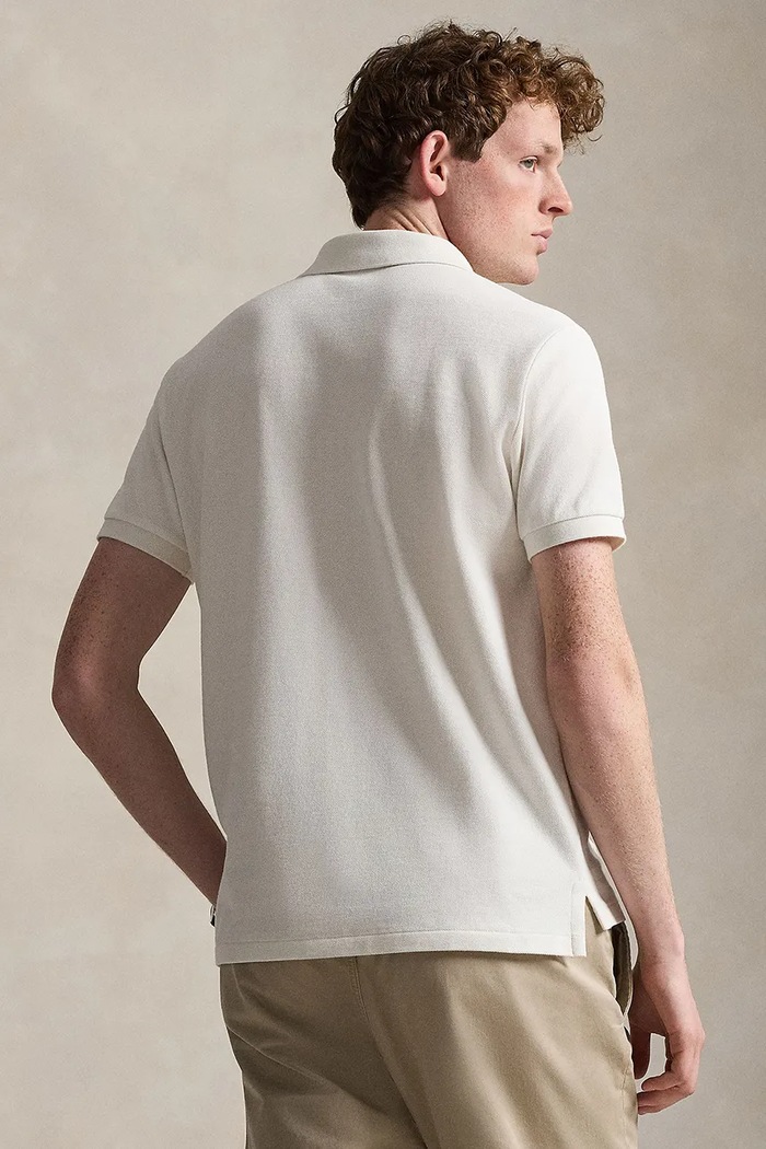 Polo Ralph Lauren πόλο βαμβακερό ανδρικό 710680784 μπεζ SS26