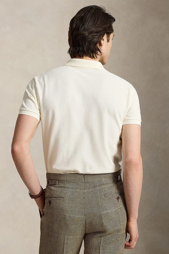 Polo Ralph Lauren polo męskie bawełniane 710680784 beżowy SS26