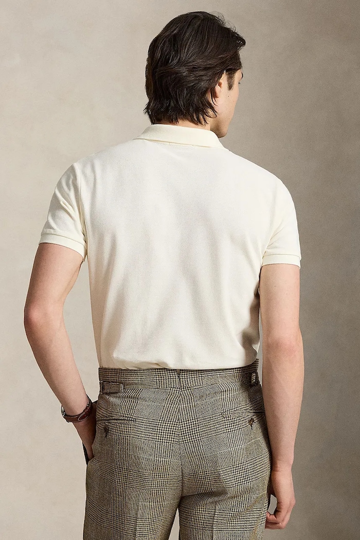 Polo Ralph Lauren polo męskie bawełniane 710680784 beżowy SS26
