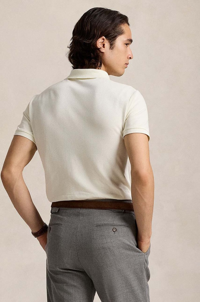 Polo Ralph Lauren πόλο βαμβακερό ανδρικό 710680784 μπεζ SS26