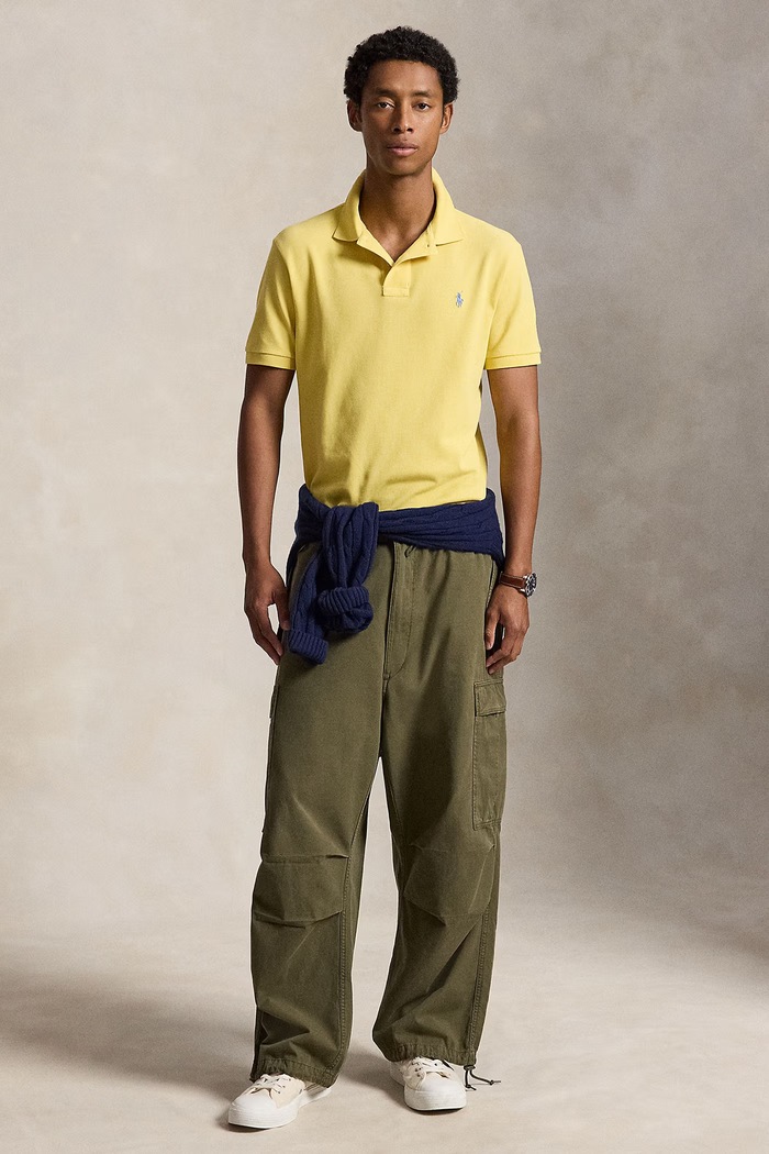 Odzież Polo Ralph Lauren Polo męskie bawełniane 710680784 żółty