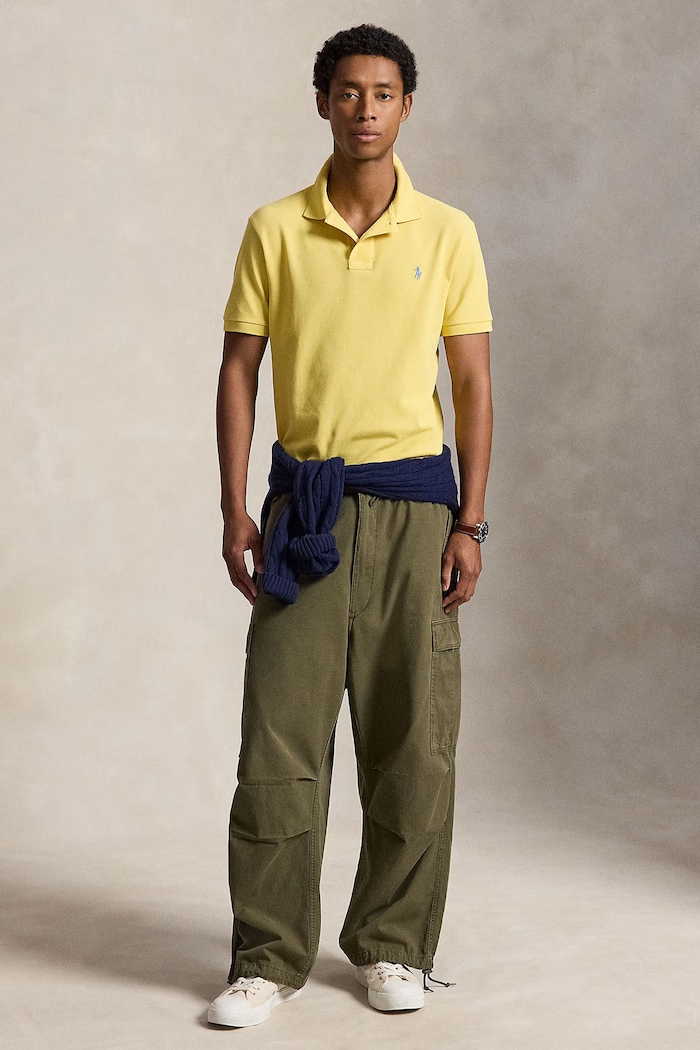 Odzież Polo Ralph Lauren Polo męskie bawełniane 710680784 żółty