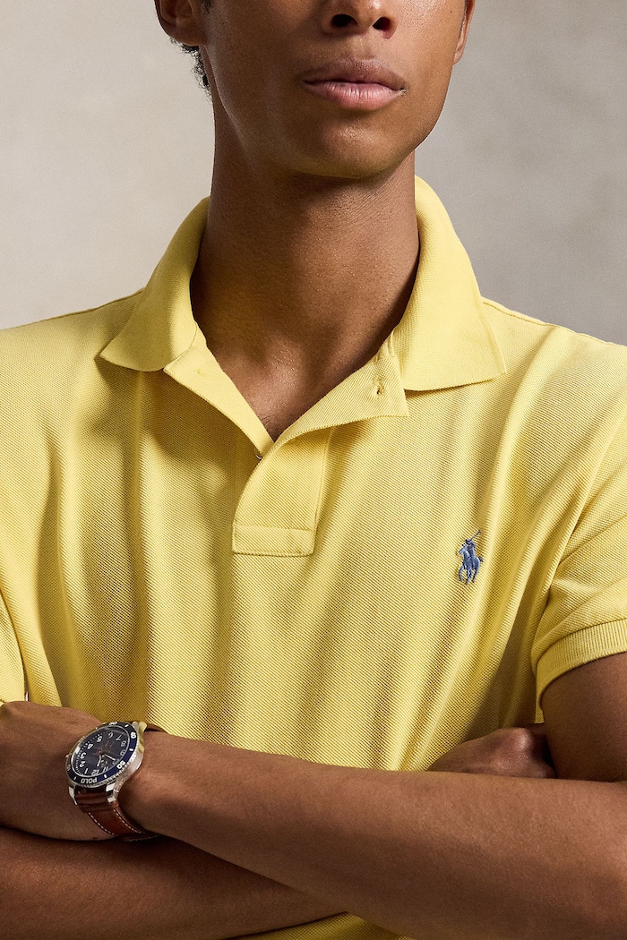 Polo męskie bawełniane Polo Ralph Lauren 710680784 żółty