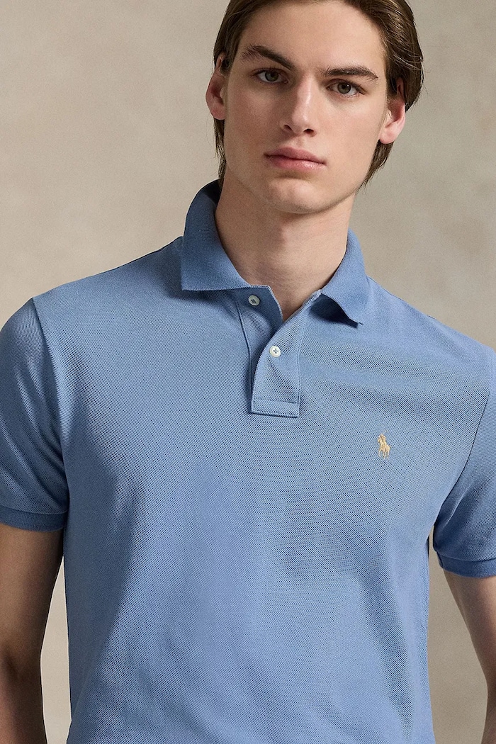 Polo Ralph Lauren Πόλο ανδρικό βαμβακερό μπλε 710680784