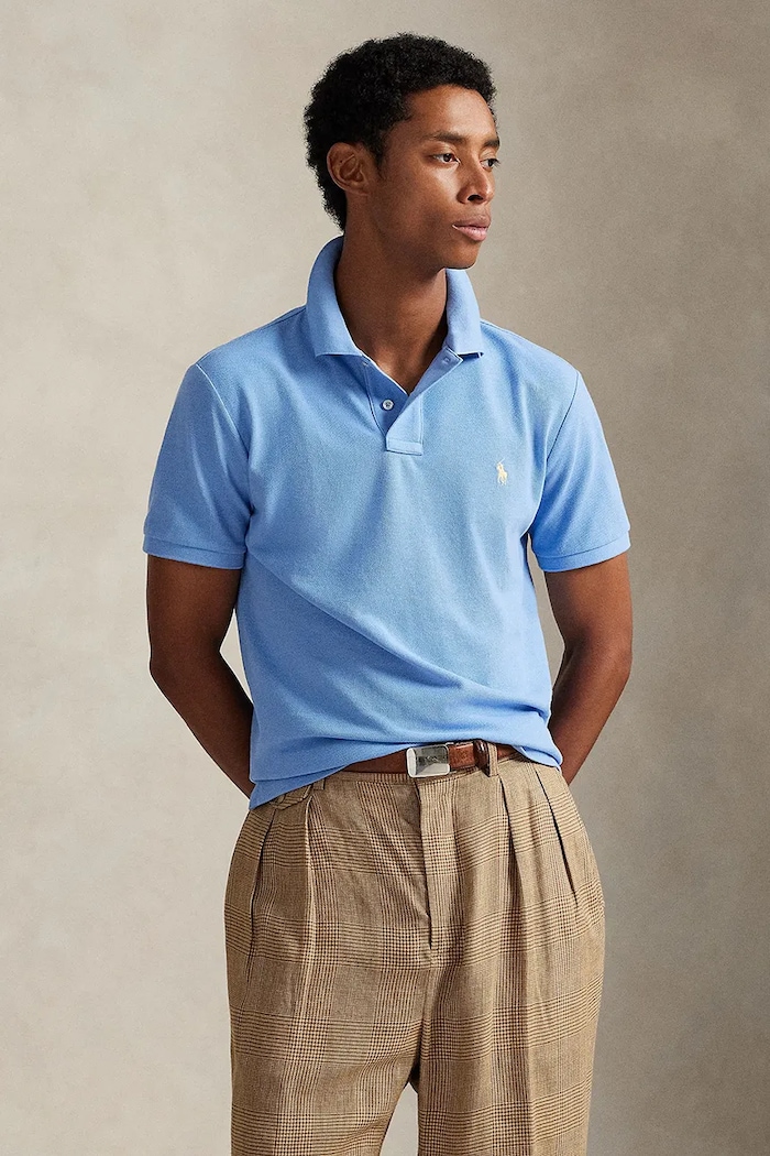 Polo Ralph Lauren Πόλο βαμβακερό Ανδρικό slim μπλε 710680784