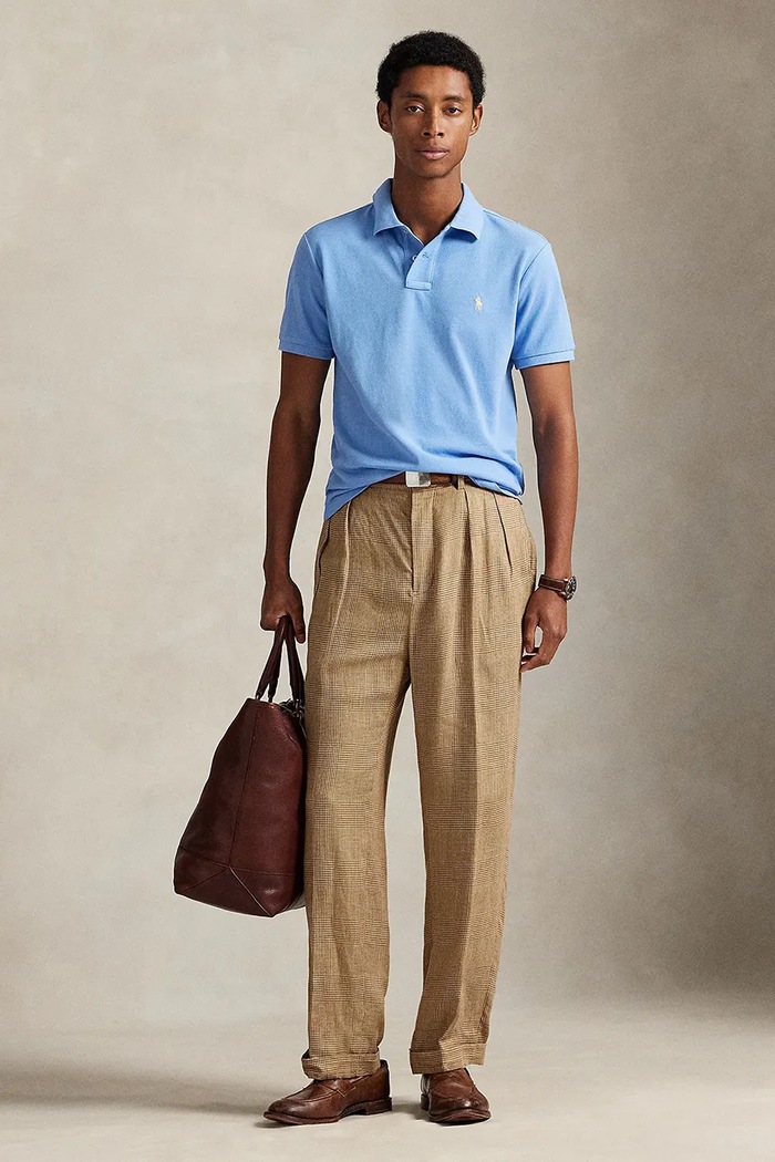Ρούχα Polo Ralph Lauren Πόλο βαμβακερό Ανδρικό 710680784 μπλε