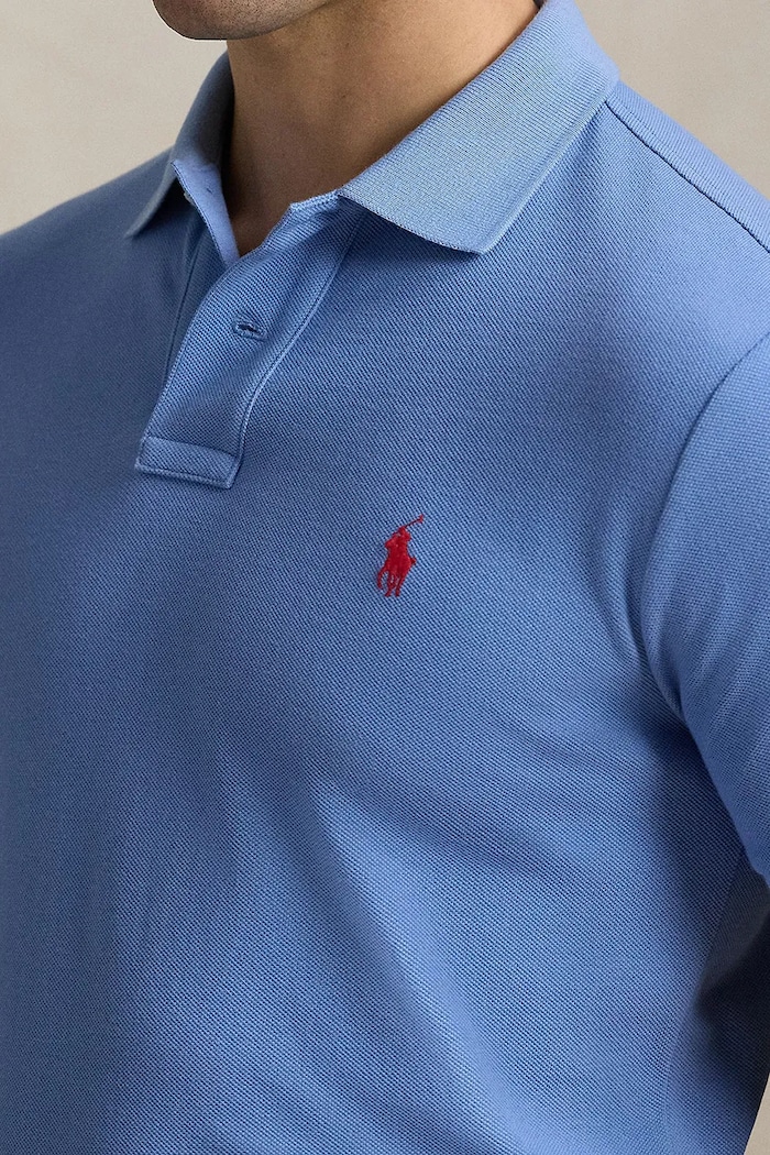 Odzież Polo Ralph Lauren polo męskie bawełniane 710680784 niebieski