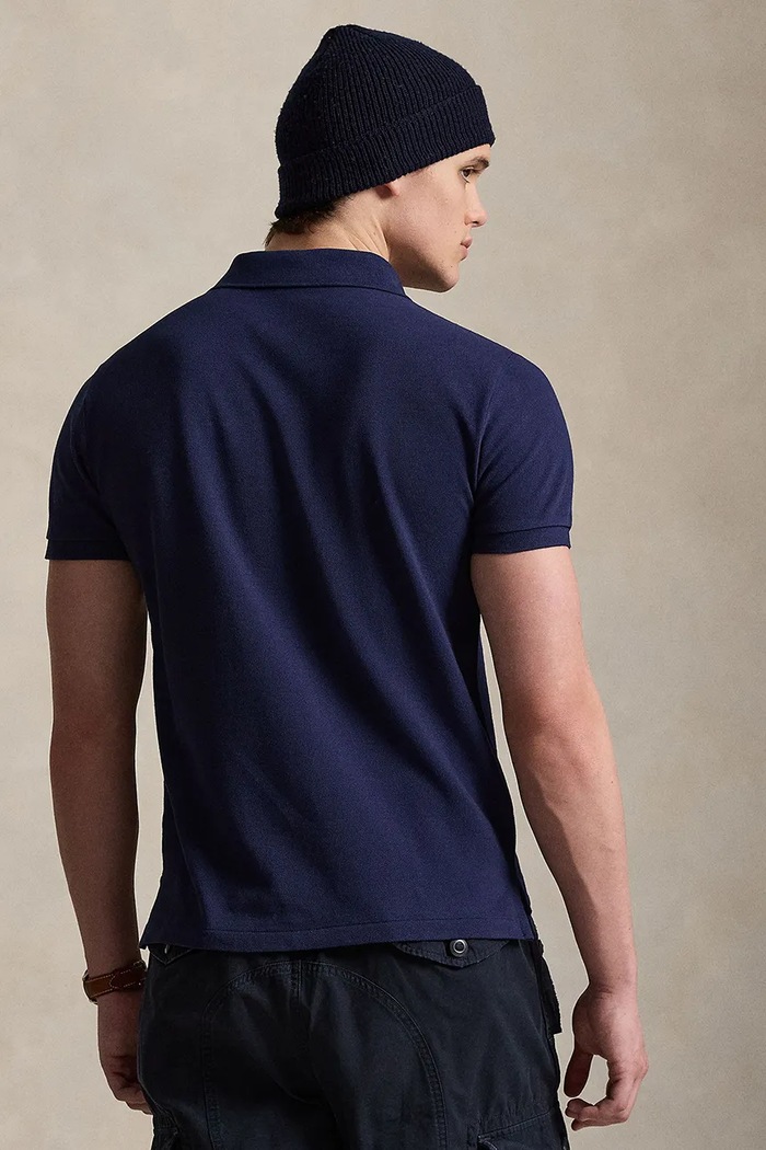Polo Ralph Lauren polo pentru bărbați din bumbac 710680784 bleumarin SS26