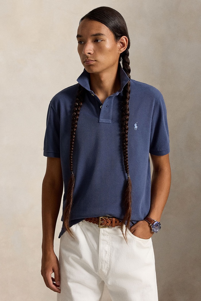 Polo Ralph Lauren Polo męskie bawełniane granatowy 710680784